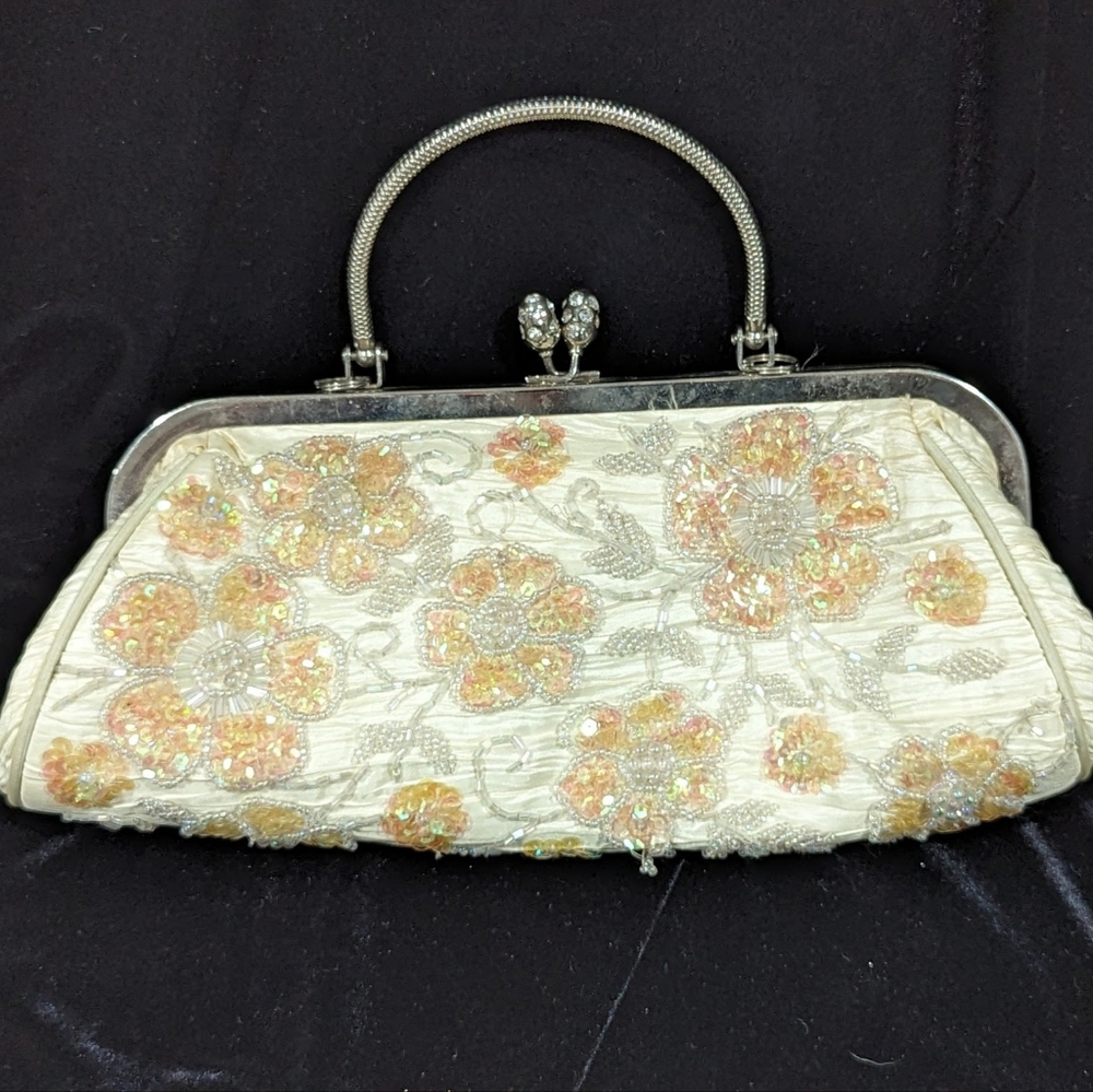 Vintage Adore brand beaded & sequined purse